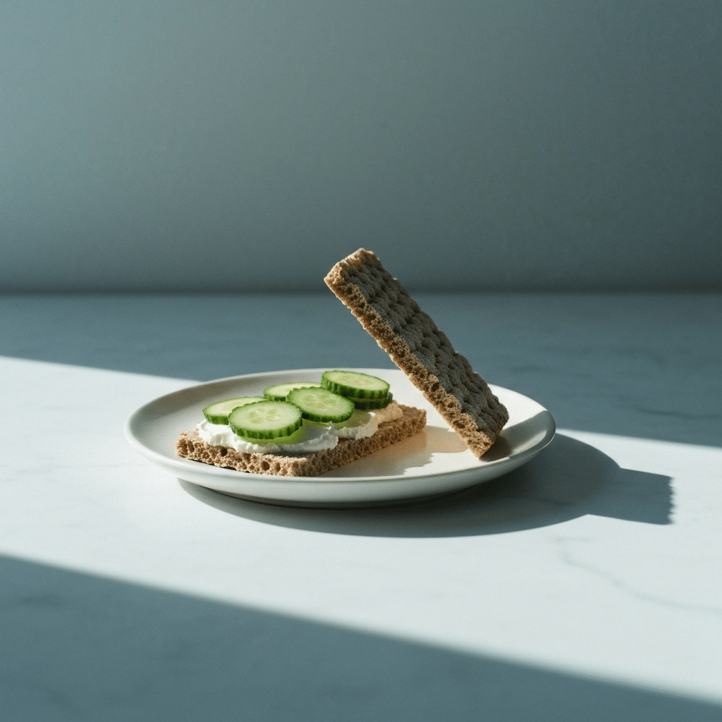 Histaminarmes Frühstück - Rezept 2: Schnelles Knäckebrot-Frühstück